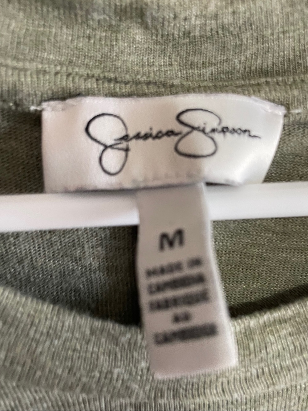 Jessica Simpson Olive Green Maxi T-Shirt Dress - Picture 3 of 3